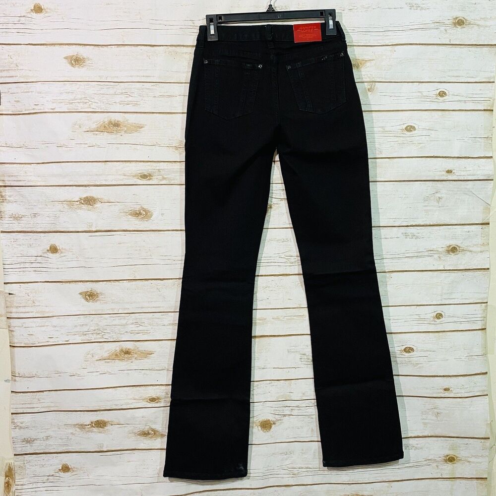 Jennifer Lopez Women's Black curvy bootcut jeans size 0 LONG - Picture 8 of 8